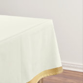 アイボリーと金ゴールドクラウンクレストパーソナライズされた テーブルクロス (インサイチュ)