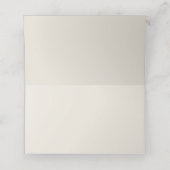 アイボリーと金ゴールド結婚の座席表 プレイスカード (内部開封)