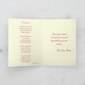 アイボリーとBurgundy記念撮影カード 案内状 (内部)