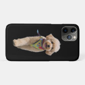 アイボリーのぬいぐるみ子犬 Case-Mate iPhoneケース (裏面(横))