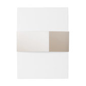 アイボリーのサテンのBellyband 招待状ベリーバンド (裏面例)