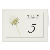 アイボリーのタンポポの花の結婚式のテーブル数 (正面横)