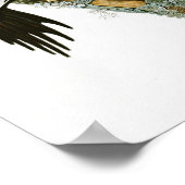 アイボリーのハシミツバメのオードボンバード ポスター (角)