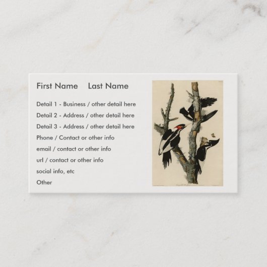 アイボリーのハシミドリ 名刺 (正面)