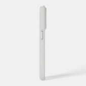アイボリーのフレンチカントリー風のデザインをカスタマイズ iPhoneケース (右側面)
