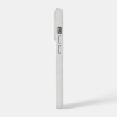 アイボリーのフレンチカントリー風のデザインをカスタマイズ iPhoneケース (左側面)