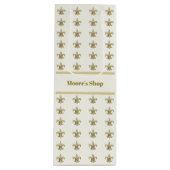 アイボリーの偽金フランスの花 ワインギフトバッグ (正面)