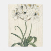 アイボリーの庭 フリースブランケット (正面)