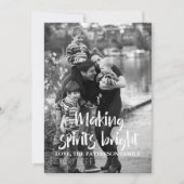 アイボリーの星明かりの作成精神明るい休日の写真 シーズンカード (正面)