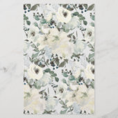 アイボリーの白いフローラゲームあなたの財布の中の白 チラシ (裏面)