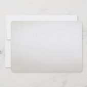 アイボリーの白いフローラ離れ金ゴールド日付の保存 セーブザデート (裏面)