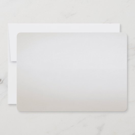 アイボリーの白いフローラ離れ金ゴールド日付の保存 セーブザデート (裏面)