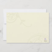 アイボリーの素晴らしさの写真の招待状 招待状 (裏面)