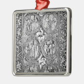 アイボリーの背部女王のPsalterのMelisendeコピー メタルオーナメント (左)
