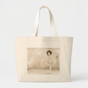 アイボリーの花嫁 ラージトートバッグ