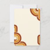 アイボリーはっきりしたレトロ1970結婚年代 出欠カード (裏面)