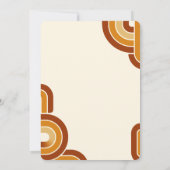 アイボリーはっきりしたレトロ1970結婚年代 招待状 (裏面)