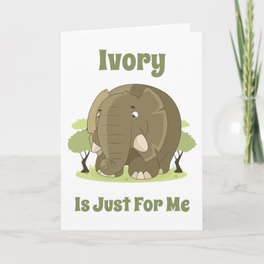 アイボリーは僕のためだ カード (正面)