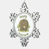 アイボリーは私のためだけのスノーフレークのフレームオーナメント スノーフレークピューターオーナメント (右)