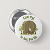 アイボリーは自分のボタンのみ 缶バッジ (正面&裏面)