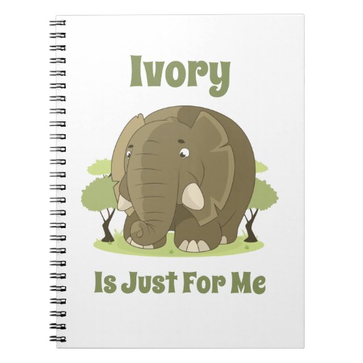 アイボリーはJust For Meスパイラルフォトノートブック ノートブック (正面)