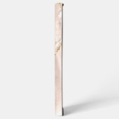 アイボリーアゲモダンート&バラ金ゴールドグリッターモノグラム SAMSUNG GALAXYケース (左側面)