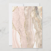 アイボリーアゲート金ゴールドグリッターファーストホーリーコミュニオン 招待状 (裏面)