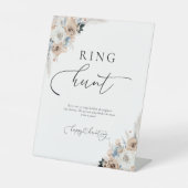 アイボリーアンドブルーボホリングや輪狩り標識 台座サイン (正面)