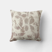 アイボリーアースーントーンリーフパターン クッション (裏面)