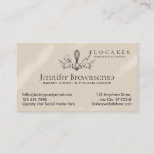 アイボリーウィスクペストリーシェフホームベーカリーカフェペストリー 名刺 (裏面)