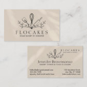 アイボリーウィスクペストリーシェフホームベーカリーカフェペストリー 名刺 (正面/裏面)