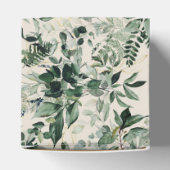 アイボリーウォーターカラーグリーナリーブライダルシャワー フェイバーボックス (上部)