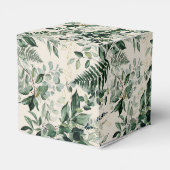 アイボリーウォーターカラーグリーナリーブライダルシャワー フェイバーボックス (裏面サイド)