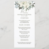 アイボリーウォーター素朴フローラセージ結婚グリーン メニュー (正面)