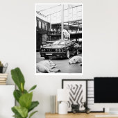 アイボリーウルフコール | ウルフと車 ポスター (ホームオフィス)