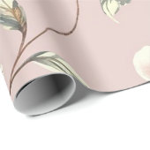 アイボリーエレガンス水の色パターン ラッピングペーパー (ロールコーナー)