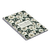 アイボリーエレガントの花 ノートブック (右側)