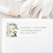 アイボリーエレガントセージフローラグリーナリー差出人住所 ラベル (インサイチュ)