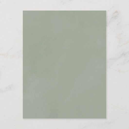 アイボリーエレガントセージフローラ結婚ズゲスト詳細 エンクロージャーカード (裏面)