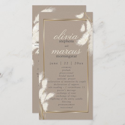 アイボリーエレガントパンパスグラスアビー1 (正面/裏面)