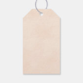 アイボリーエレガントピーチバラ結婚ズサンキューユー ギフトタグ (裏面)