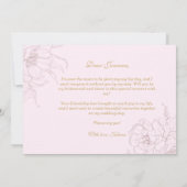 アイボリーエレガントフローラは私の花嫁になる 招待状 (裏面)
