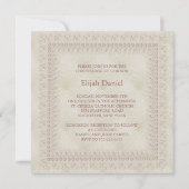 アイボリーエレガントベージュボーイフォト《キリスト教》洗礼式や命名式 招待状 (裏面)