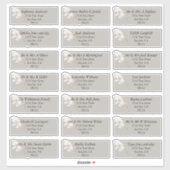 アイボリーエレガントホワイトパンパスグラス シール