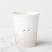 アイボリーエレガントホワイトフラワーズ紙カップ 紙コップ (左)