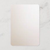 アイボリーエレガントホワイトフラワー詳細エンクロージャカード エンクロージャーカード (裏面)