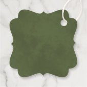 アイボリーエレガントホワイトボホバラズ結婚サンキュー フェイバータグ (裏面)