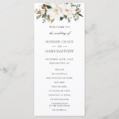 アイボリーエレガントマグノリアフローラグ結婚レナリー プログラム (正面)