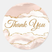 アイボリーエレガント赤面アガテありがとう ラウンドシール (正面)