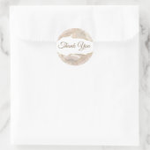 アイボリーエレガント金ゴールドアガテありがとう ラウンドシール (バッグ)